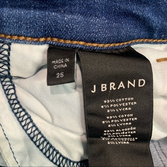 J Brand Skinny Mid Rise Released Hem Jeans - Picture 3 of 8